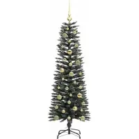 vidaXL Sapin de Noël artificiel avec 150 LED Vert 43 x 43 x 150 cm