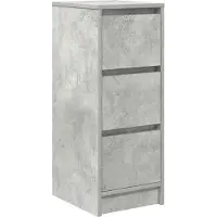 vidaXL Sideboard gris béton 29,5x34x76 cm Bois composite
