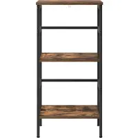 vidaXL Étagère Chêne fumé 40 x 29,5 x 81 cm Bois d'ingénierie