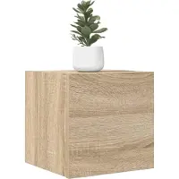 vidaXL Armoires TV murales 4 pièces chêne Sonoma 30,5x30x30 cm