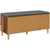 vidaXL Banc d'entrée avec coussin Bois ancien 60 x 38 x 46 cm