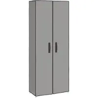 vidaXL Armoire à chaussures Gris 60x30x166 cm Tissu