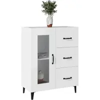 vidaXL Sideboard Blanc 69,5x34x90 cm Bois composite
