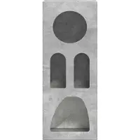 vidaXL Meuble de rangement ELST, gris béton, 40 x 35 x 100,5 cm, fabriqué en panneaux de particules