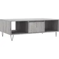vidaXL Table basse Gris Sonoma 104x60x35 cm Bois composite
