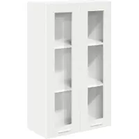 vidaXL Armoire suspendue avec rangement Blanc 60 x 31 x 100 cm Bois composite