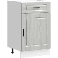 vidaXL Armoire basse de cuisine Porto Gris Sonoma Matériau dérivé du bois