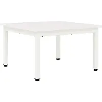 vidaXL Table basse blanche 60 x 60 x 36 cm Pin massif