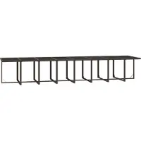 vidaXL Ensemble de jardin 21 pièces avec coussins Poly rotin brun