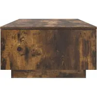 vidaXL Table basse Chêne fumé 95 x 55 x 31 cm Bois composite