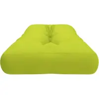 vidaXL Coussin de palette vert vif 120x40x12 cm tissu
