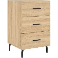 vidaXL Table de chevet chêne sonoma 40x40x66 cm bois d'ingénierie