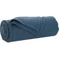 vidaXL Couvertures À Jeter 6 Pcs Bleu Marine 200 X 150 Cm Toison