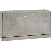 vidaXL Banc à chaussures Gris béton 80x24x45 cm Bois d'ingénierie