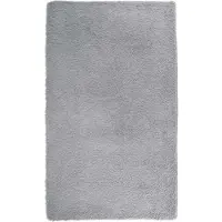 vidaXL Tapis shaggy à poils longs NAVARRA gris argenté 80x150 cm