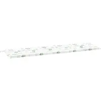 vidaXL Coussin de banc Feuille Motif feuille 150 x 50 x 3 cm Tissu Oxford