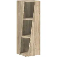 vidaXL Étagère latérale Chêne Sonoma 33 x 32 x 100,5 cm Matériau dérivé du bois
