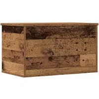 vidaXL Boîte de rangement vieux bois 60 x 35 x 35 cm Bois composite