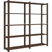 vidaXL Support de rangement à 5 niveaux marron 170x38x170 cm bois pin