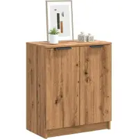 vidaXL Armoire à chaussures chêne artisanal bois d'ingénierie