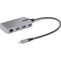 StarTech.com Hub USB-C - - 5G3AGBB-USB-C-HUB - 3 Ports USB-A - Gigabit Ethernet - 5 Gbps