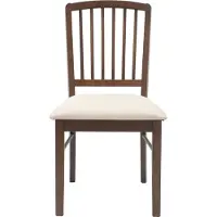 vidaXL - 2 chaises de salle à manger, en bois d'hévéa massif, couleur marron clair