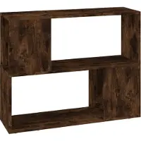 vidaXL Bibliothèque/Séparateur de pièce Chêne fumé 80x24x63 cm