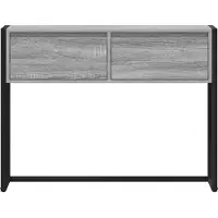 vidaXL Table d'appoint Gris Sonoma 100 x 36 x 75 cm Bois d'ingénierie