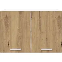 vidaXL Armoire suspendue 2 pcs Artisan-chêne et blanc 60 x 31 x 40 cm