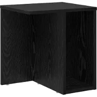 vidaXL Table d'appoint 2 pcs Chêne noir 37 x 32 x 40 cm