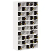 vidaXL Casier à vin 2 pcs Blanc 56 x 25 x 56 cm Pin massif