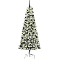 vidaXL Sapin de Noël Artificiel à Branches Articulées 240 cm PVC