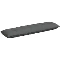 vidaXL Coussin De Dos Gris Foncé 180 X 19 X 50 Cm Tissu