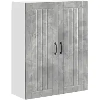 vidaXL Armoire murale LUCCA, gris béton, 80 x 31 x 100 cm, aggloméré