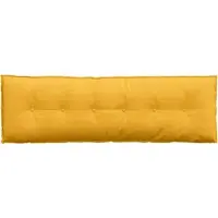 vidaXL Coussin dorsal jaune clair 160 x 50 cm Tissu velours côtelé