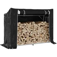 vidaXL Étagère à bois de chauffage avec protection contre la pluie 151x60,5x110,5 cm Acier galvanisé
