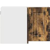 vidaXL Armoire d'angle murale LUCCA, chêne fumé, 57 x 57 x 40 cm