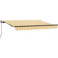 vidaXL , store enroulable jaune, 300 x 200 cm, tissu