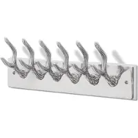 vidaXL Crochets à vêtements de garde-robe 4 pcs Argenté Aluminium