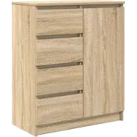 vidaXL Sideboard avec tiroirs Chêne Sonoma 71x35x84 cm Bois composite