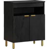 vidaXL Sideboard Noir 60x33x75 cm Bois composite