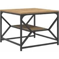 vidaXL Table basse en chêne Artisan 51 x 50 x 40 cm