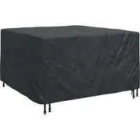 vidaXL Housse pour mobilier d'extérieur Noir 150 x 150 x 75 cm 210D