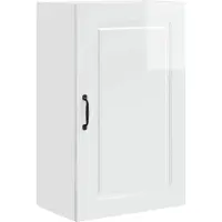 vidaXL Façade de lave-vaisselle Kalmar, blanc brillant, 50 x 31 x 80 cm