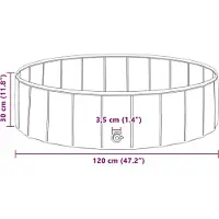 vidaXL Piscine pour enfants , bleue, Ø 120 x 30 cm