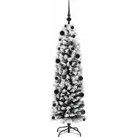 vidaXL Sapin de Noël artificiel Vert 150 cm PVC et acier et plastique