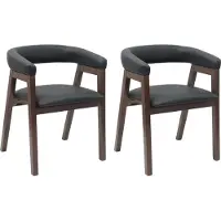 vidaXL Chaise de salle à manger 2 pcs marron clair 54 x 57 x 73 cm