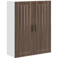 vidaXL Armoire murale LUCCA, chêne brun, 80 x 31 x 100 cm, aggloméré