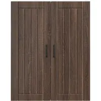 vidaXL Armoire murale LUCCA, chêne brun, 80 x 31 x 100 cm, aggloméré