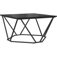 vidaXL Table Basse Chêne Noir 80X80X45 Cm Bois reconstitué Lumarko !